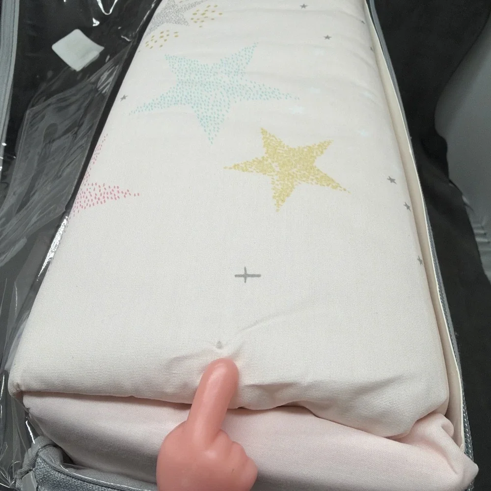 Just Born Pale Pink Crescent Moon & Unicorns Baby Bedding Set Love & Sugar